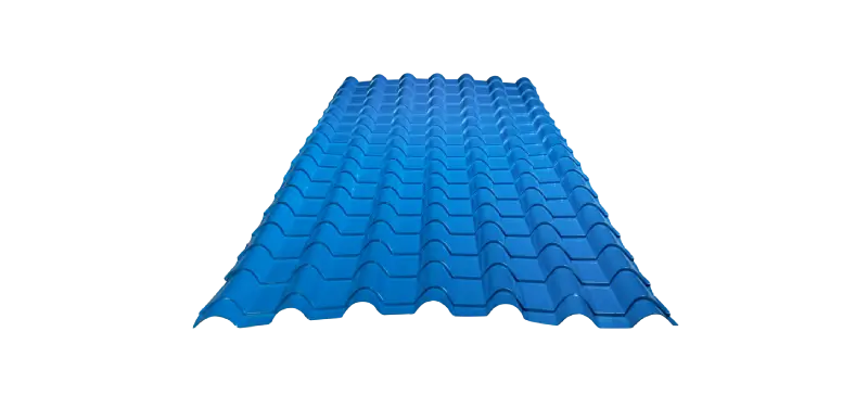 colour coated tile roof sheet blue