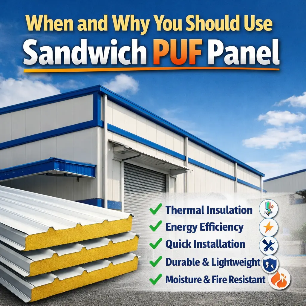 When and Why You Should Use Sandwich PUF Panel