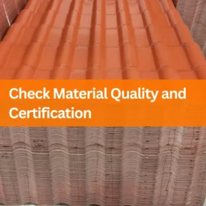 Check Material Quality and Certification