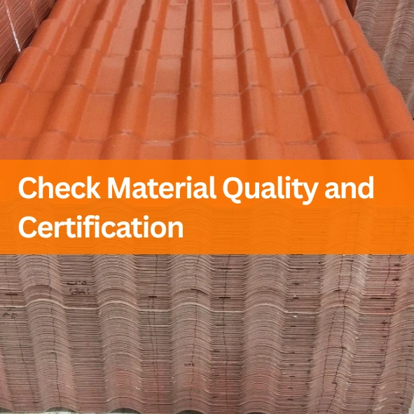 Check Material Quality and Certification