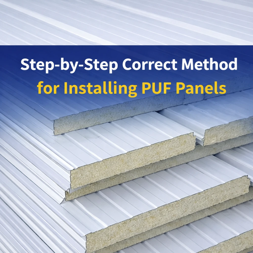 Step-by-Step Correct Method for Installing PUF Panels