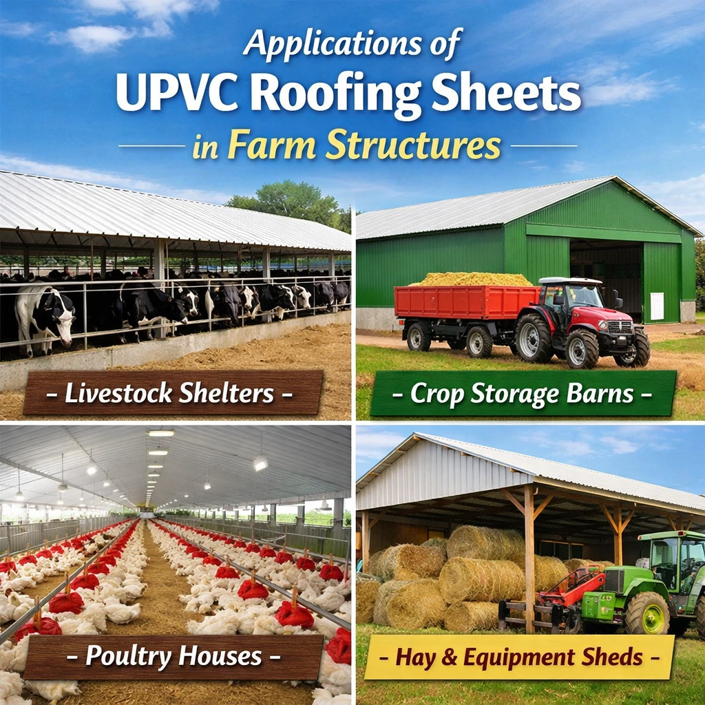 Applications of UPVC Roofing Sheets in Farm Structures