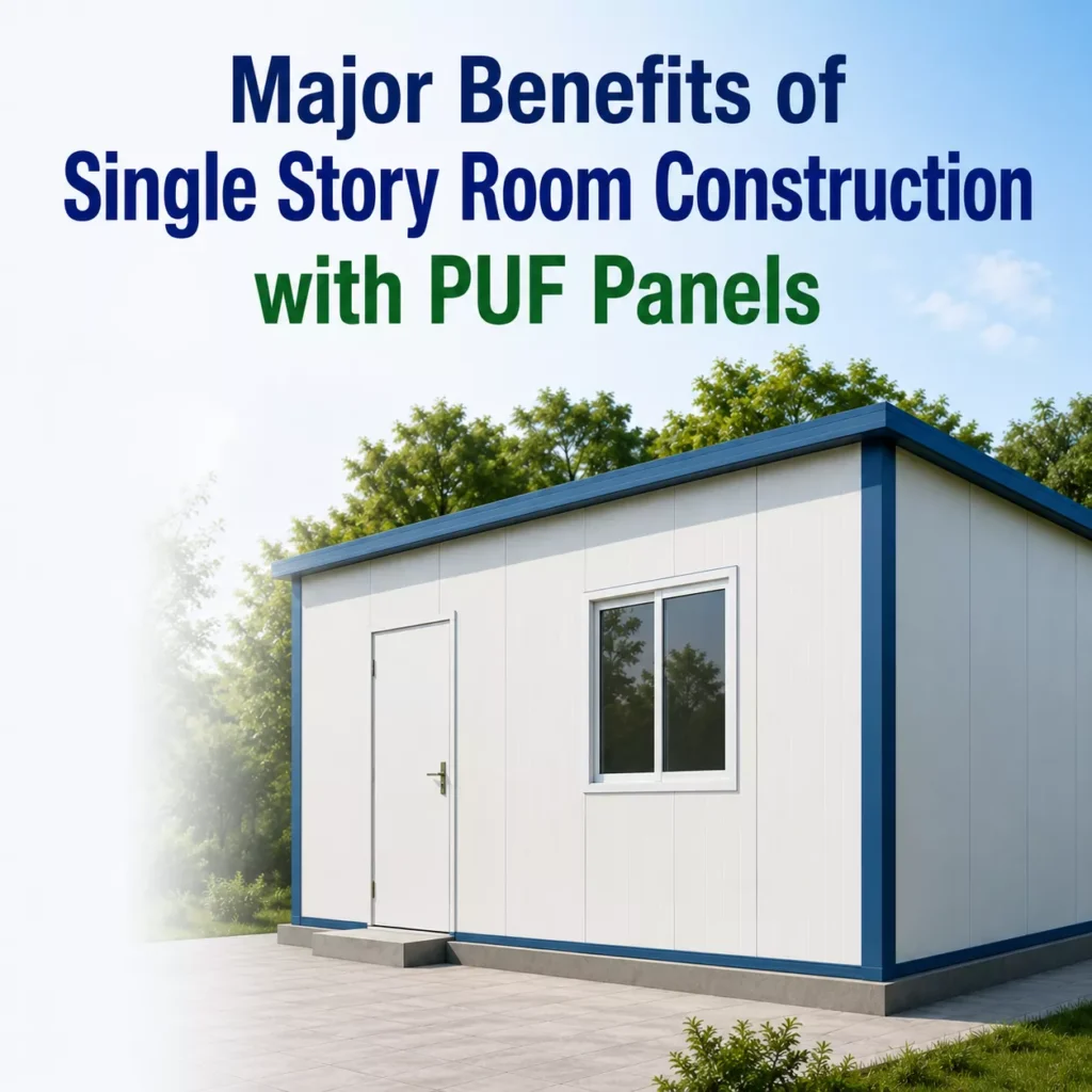 Major Benefits of Single Story Room Construction with PUF Panels