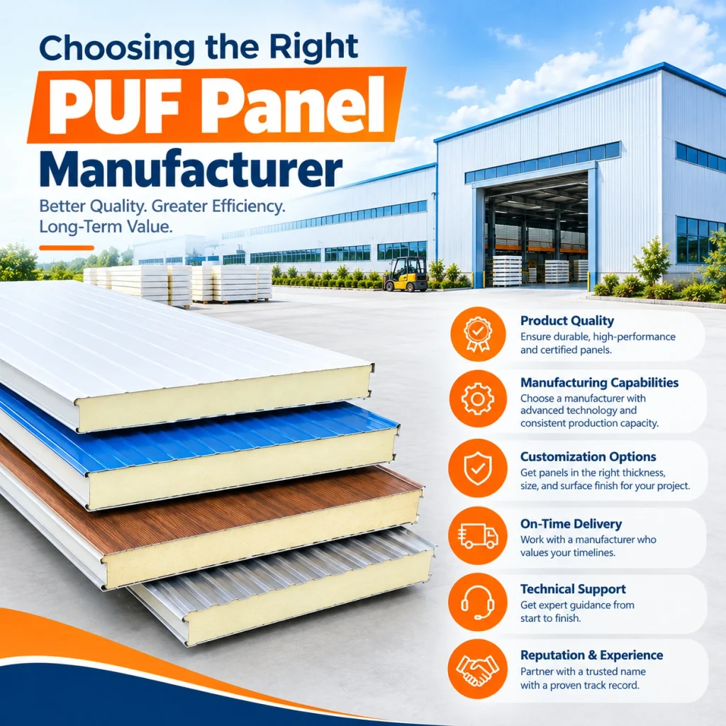 Choosing the Right PUF Panel Manufacturer