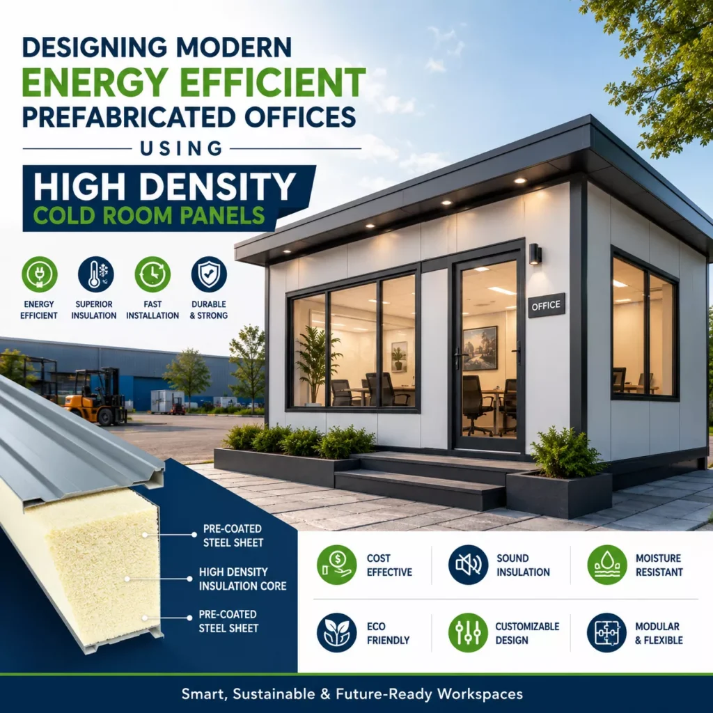 Designing Modern Energy Efficient Prefabricated Offices Using High Density Cold Room Panels