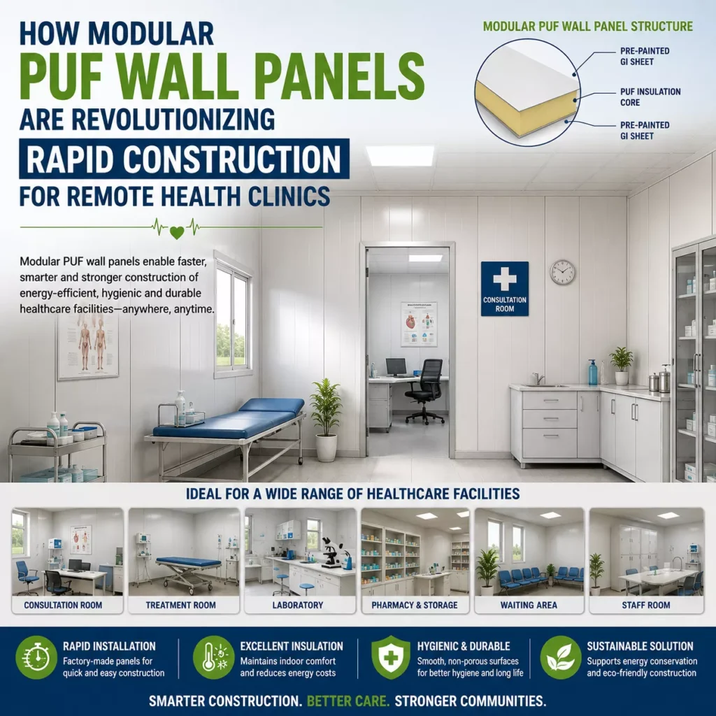 How Modular PUF Wall Panels Are Revolutionizing Rapid Construction for Remote Health Clinics