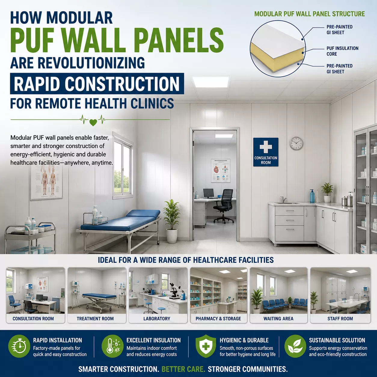 How Modular PUF Wall Panels Are Revolutionizing Rapid Construction for Remote Health Clinics
