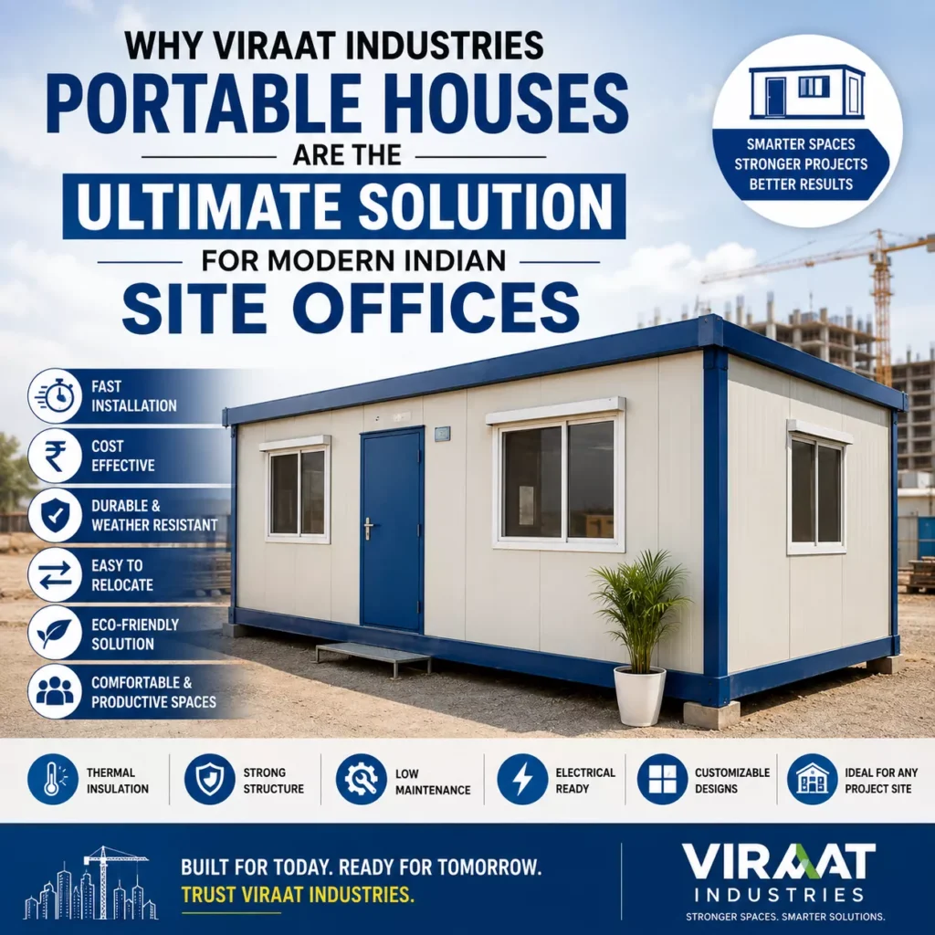 Why Viraat Industries Portable Houses Are the Ultimate Solution for Modern Indian Site Offices