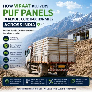 How Viraat Delivers PUF Panels to Remote Construction Sites Across India